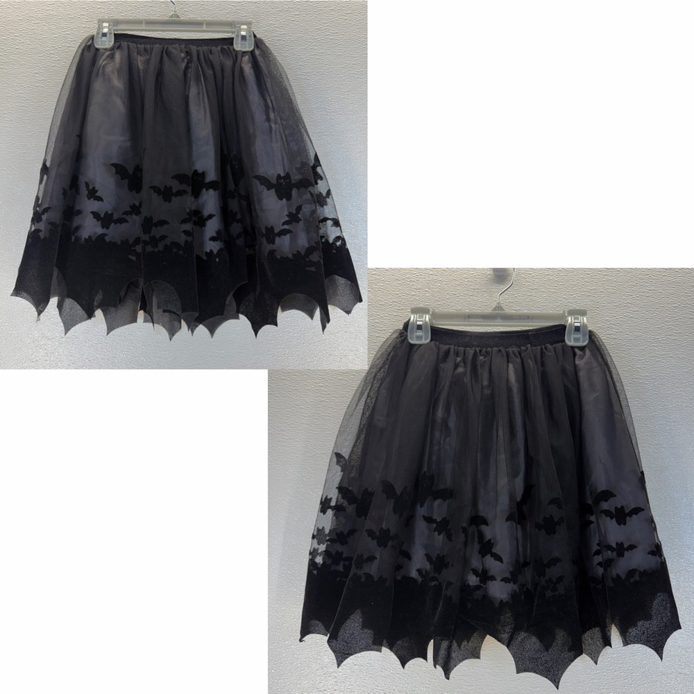H&M Girls Black Bat Tulle Skirt‎ Halloween US 6X/7 - Picture 16 of 17
